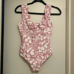 Marysia Women's White Floral Print One-Piece Swimsuit